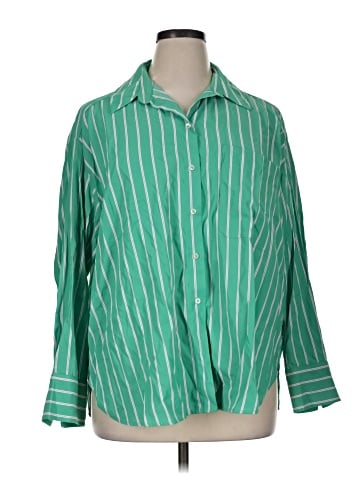 Zara Long Sleeve Button-Down Shirt (view 1)