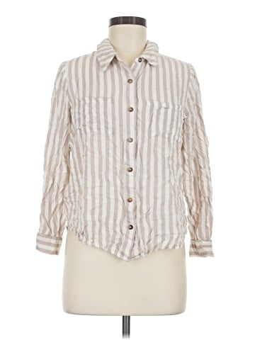 Mittoshop 3/4 Sleeve Button-Down Shirt (view 1)
