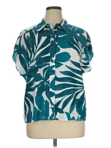 Ann Taylor Factory Short Sleeve Blouse (view 1)