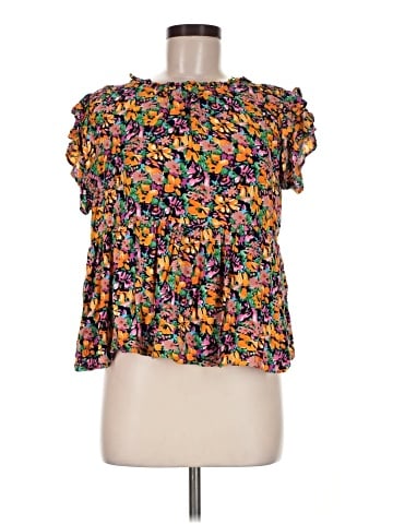 Umgee Short Sleeve Blouse (view 1)