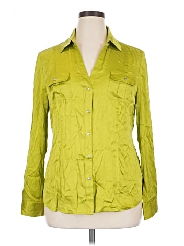 Cache Long Sleeve Silk Top (view 1)