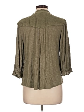Democracy 3/4 Sleeve Button-Down Shirt (view 2)