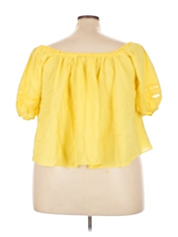 WAYF Short Sleeve Blouse (view 2)