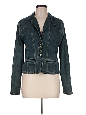 French Cuff Denim Jacket (view 1)