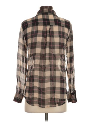 Equipment Long Sleeve Silk Top (view 2)