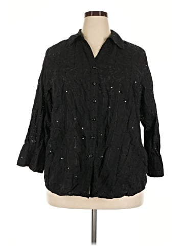 JM Collection 3/4 Sleeve Blouse (view 1)