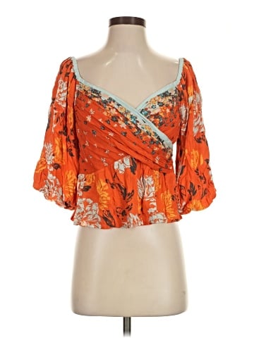 Free People 3/4 Sleeve Blouse (view 1)
