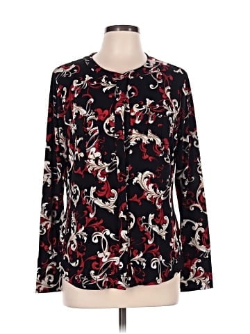 Dana Buchman Long Sleeve Blouse (view 1)