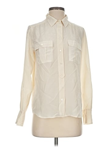 J.Crew Long Sleeve Silk Top (view 1)