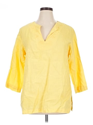 Chaps 3/4 Sleeve Blouse (view 1)