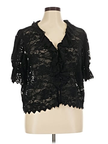 Ultra Pink Short Sleeve Blouse (view 1)