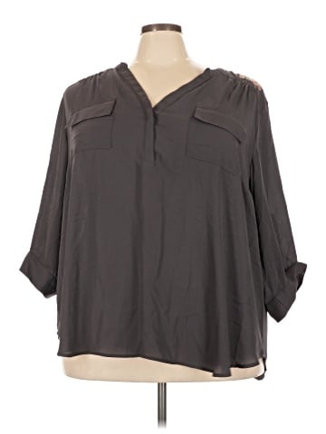 Torrid 3/4 Sleeve Blouse (view 1)