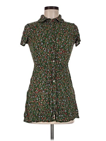 Olivaceous Short Sleeve Button-Down Shirt (view 1)