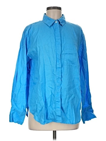Ann Taylor Long Sleeve Button-Down Shirt (view 1)