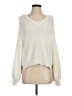Pol 100% Polyester Ivory Pullover Sweater Size S - photo 1