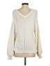 Pol 100% Polyester Ivory Pullover Sweater Size S - photo 2