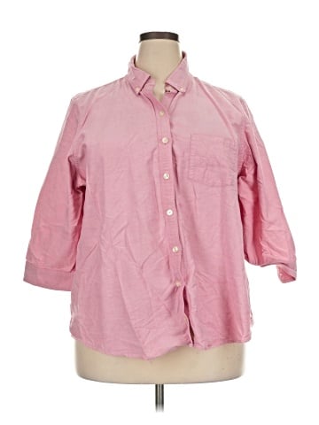 L.L.Bean 3/4 Sleeve Button-Down Shirt (view 1)