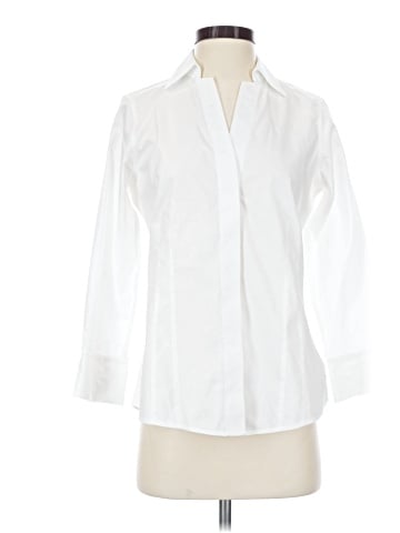 Foxcroft 3/4 Sleeve Button-Down Shirt (view 1)