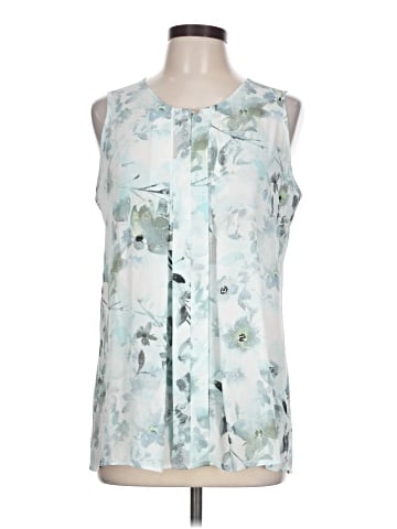 Rose + Olive Sleeveless Blouse (view 1)
