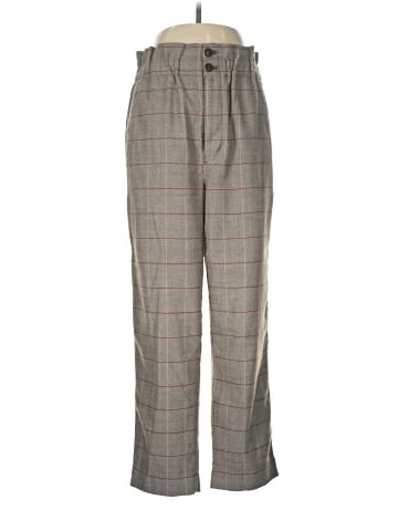 Madewell Paperbag Tapered Pants in Glen Plaid (view 1)