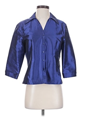 Allison Taylor 3/4 Sleeve Silk Top (view 1)