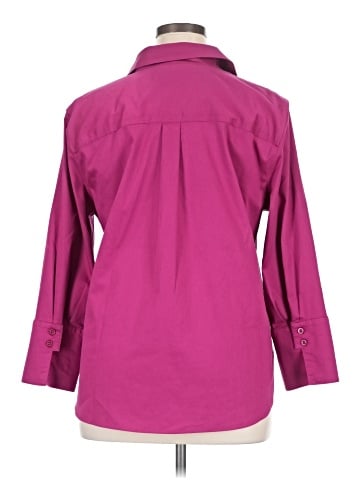 Chico's 3/4 Sleeve Button-Down Shirt (view 2)