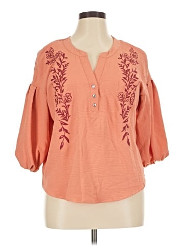 Adrienne Vittadini 3/4 Sleeve Blouse (view 1)