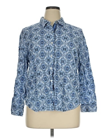 Alfred Dunner Long Sleeve Button-Down Shirt (view 1)
