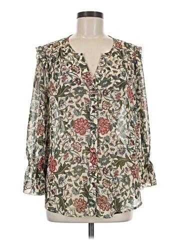 Democracy 3/4 Sleeve Blouse (view 1)