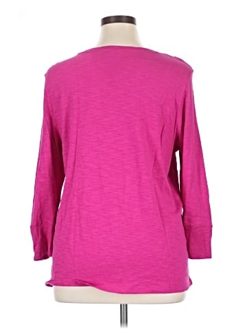 Chico's 3/4 Sleeve T-Shirt (view 2)