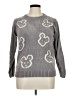 Unbranded 100% Polyester Hearts Gray Pullover Sweater Size XL - photo 1