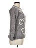 Unbranded 100% Polyester Hearts Gray Pullover Sweater Size XL - photo 4