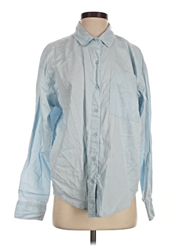 American Eagle Outfitters Long Sleeve Button-Down Shirt (view 1)