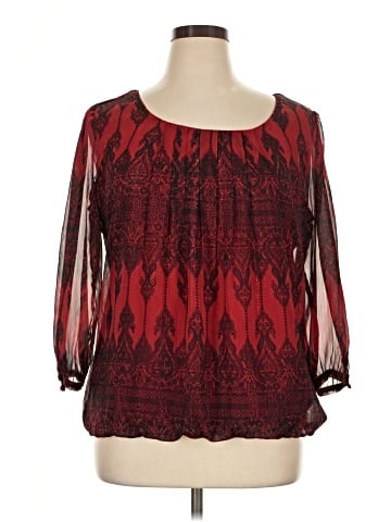 Sara Michelle 3/4 Sleeve Blouse (view 1)