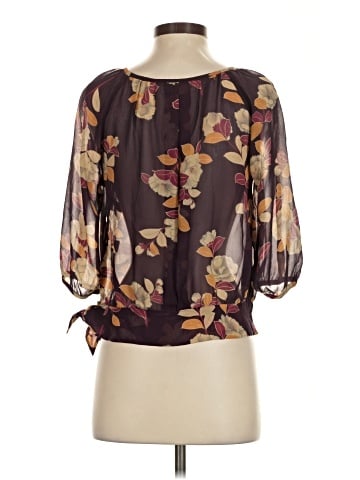 Moulinette Soeurs 3/4 Sleeve Silk Top (view 2)