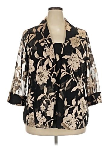 Alex Evenings 3/4 Sleeve Blouse (view 1)