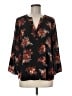 Daniel Rainn 100% Polyester Floral Black 3/4 Sleeve Blouse Size M - photo 1