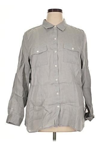 J.Jill 3/4 Sleeve Button-Down Shirt (view 1)