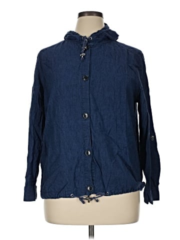 Liz Claiborne Long Sleeve Button-Down Shirt (view 1)