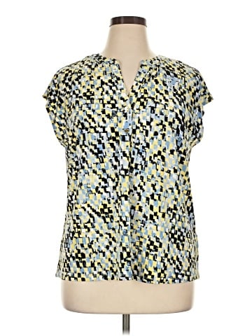 Anne Klein Short Sleeve Blouse (view 1)