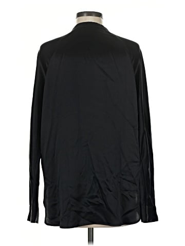 Vince. Long Sleeve Silk Top (view 2)