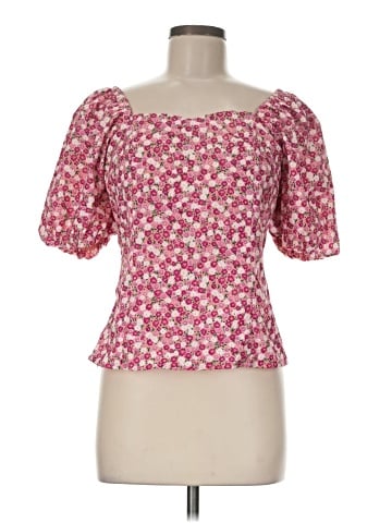 Allegra K Short Sleeve Blouse (view 1)