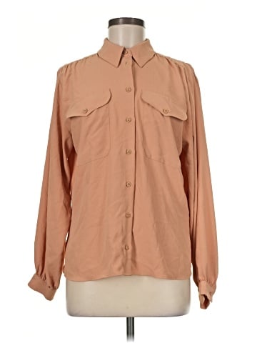 Topshop Long Sleeve Blouse (view 1)