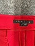 Theory Solid Red Wool Pants Size 6 - photo 7