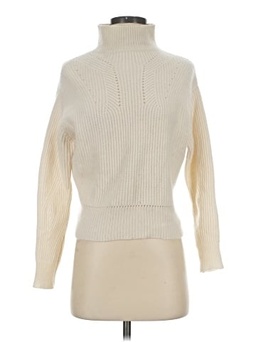 Aqua Cashmere Pullover Sweater (view 1)