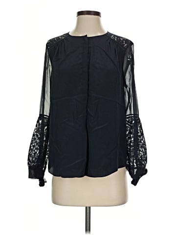 Rebecca Taylor Long Sleeve Silk Top (view 1)