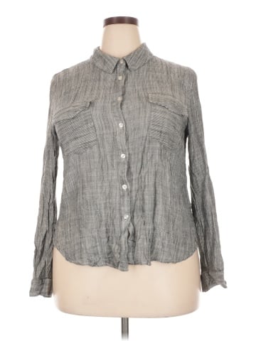 Blu Pepper Long Sleeve Button-Down Shirt (view 1)