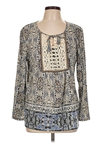 Style&Co Long Sleeve Blouse (view 1)