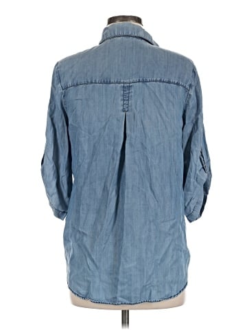Velvet Heart 3/4 Sleeve Button-Down Shirt (view 2)