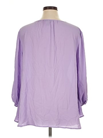 Style&Co 3/4 Sleeve Blouse (view 2)